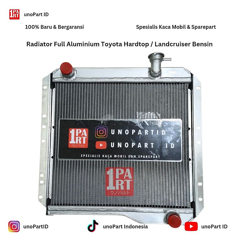 Radiator Full Aluminium Toyota Hardtop Hartop Bensin 16400-61020 by unoPart ID - foto 6