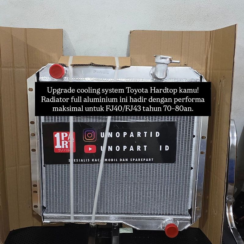 Radiator Full Aluminium Toyota Hardtop Hartop Bensin 16400-61020 by unoPart ID - foto 4