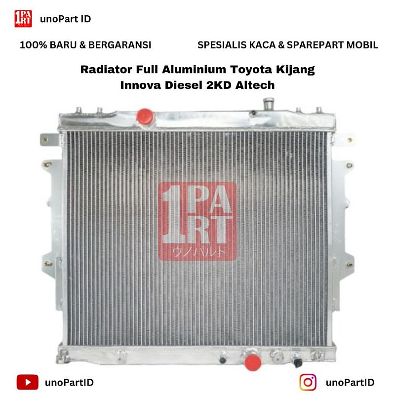 Radiator Full Aluminium Toyota Kijang Innova 2KD Diesel 2004-2015 - foto 2