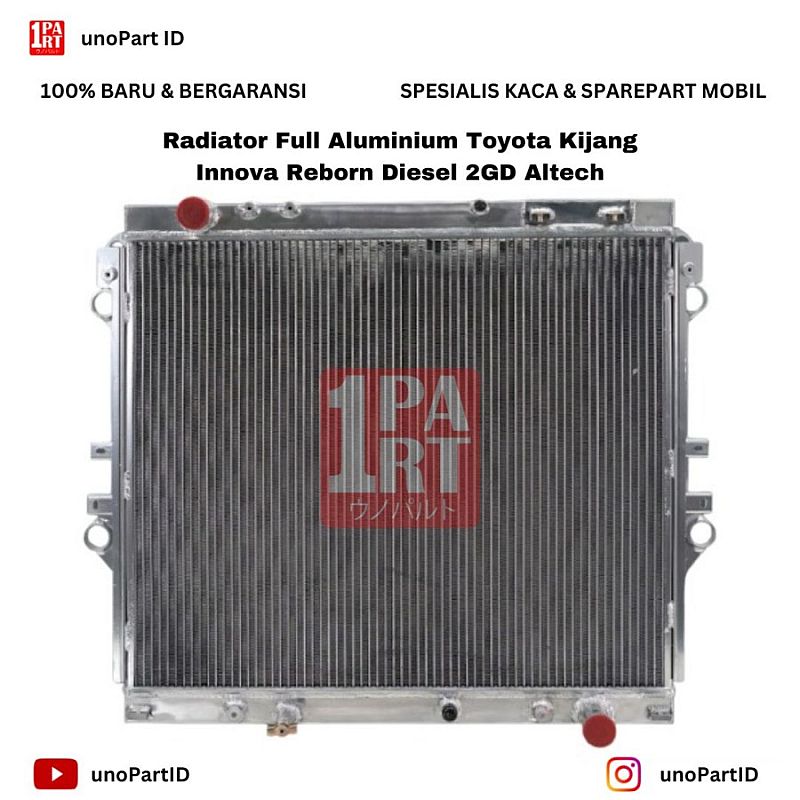 Radiator Full Aluminium Toyota Kijang Innova Reborn 2GD Diesel - foto 2