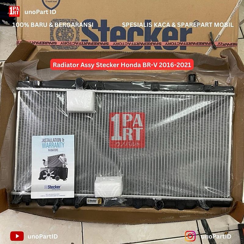 Radiator Honda BRV BR-V 2016-2021 Merk Stecker Part No 19010-5XH-K51 - foto 3