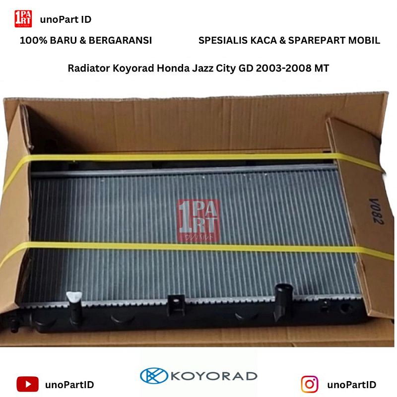 Radiator Honda Jazz GD IDSI VTEC MT 2003-2008 Koyorad Japan - foto 4