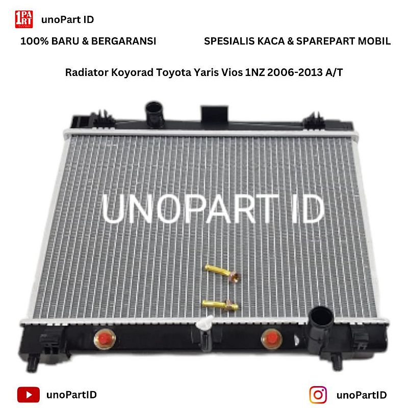 Radiator Koyorad Toyota Yaris Vios Limo 1NZ 2006-2013 A/T by unoPart ID Original - foto 2