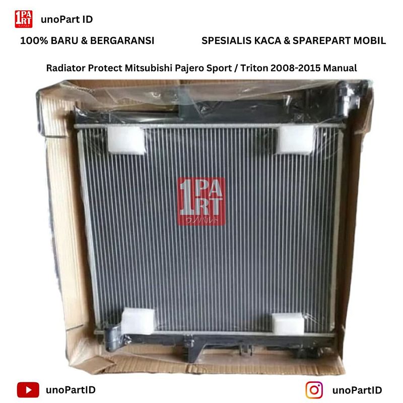 Radiator Mitsubishi Pajero Sport / Triton 2.5 2008-2015 Manual Merk Protect Part No MN135032 - foto 9