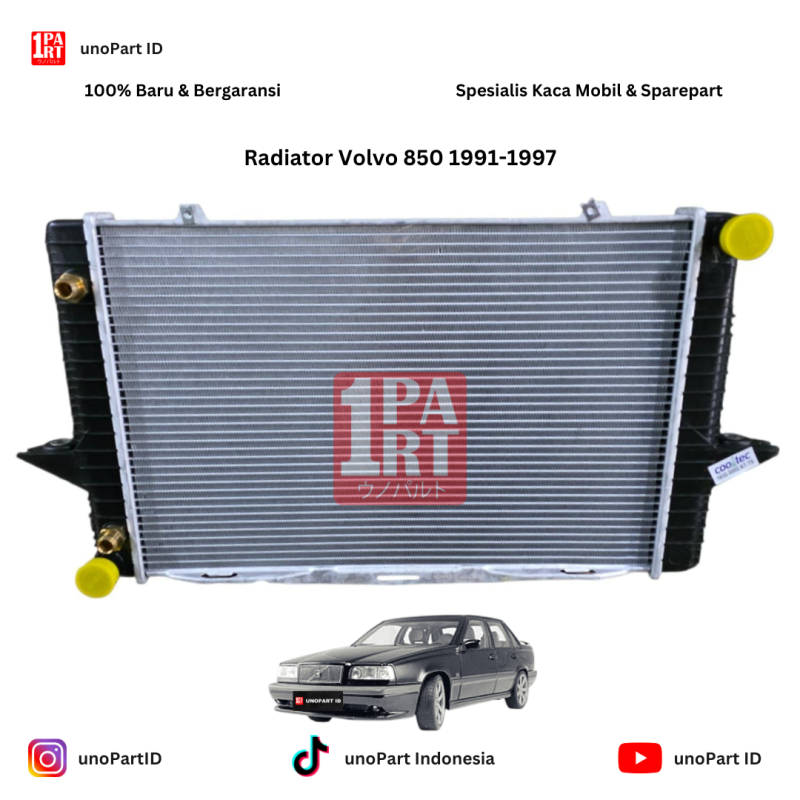 Radiator Mobil Volvo 850 S70 1991-1997 by unoPart ID 1Part Merk Cooltec - foto 2