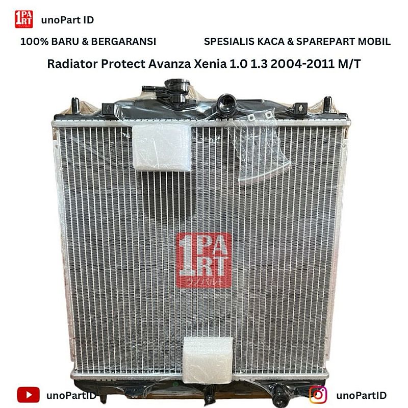 Radiator Protect Avanza Xenia Gen 1 2004-2011 VVTI / Non-VVTI MT Manual 100% BARU Bergaransi Terbaik OEM 16400-BZ010 16400BZ010 - foto 4