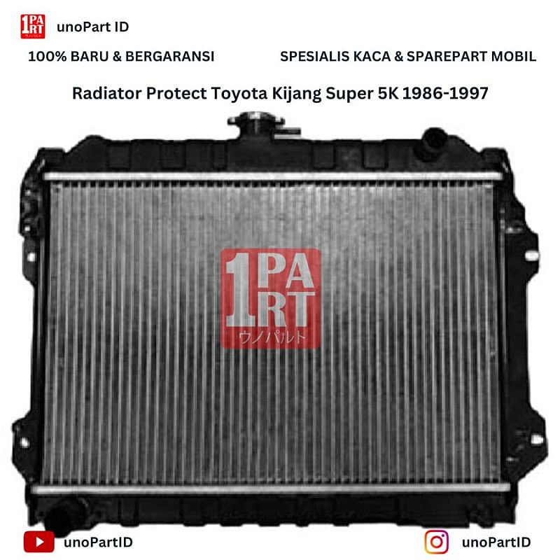 Radiator Protect Toyota Kijang Super 5K 86-97 16400-13440 unoPart ID - foto 5
