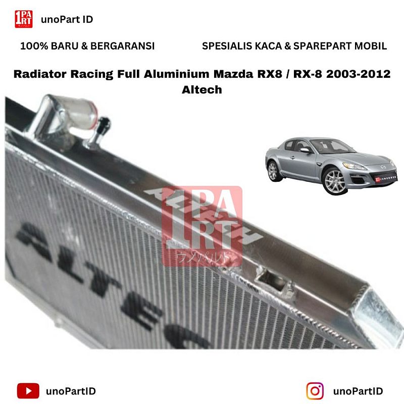 Radiator Racing Full Aluminium Mazda RX8 / RX-8 2003-2012 Altech - foto 3