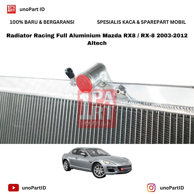 Radiator Racing Full Aluminium Mazda RX8 / RX-8 2003-2012 Altech - foto 5