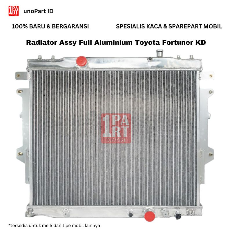 Radiator Racing Full Aluminium Toyota Fortuner 2KD unoPart ID - foto 4