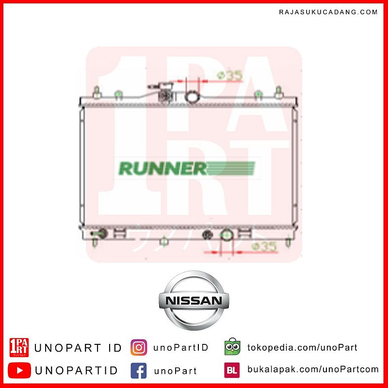 Radiator Runner Nissan Grand Livina AT by unoPart - foto 3