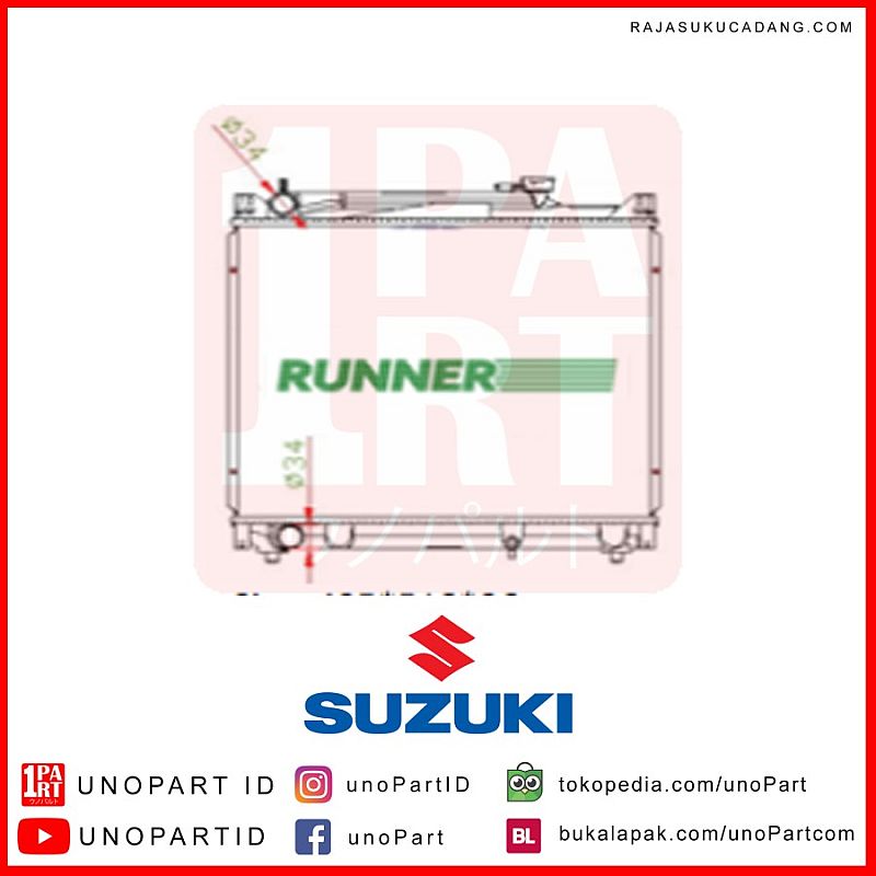 Radiator Runner Suzuki Escudo 2.0 J20A MT by unoPart - foto 2