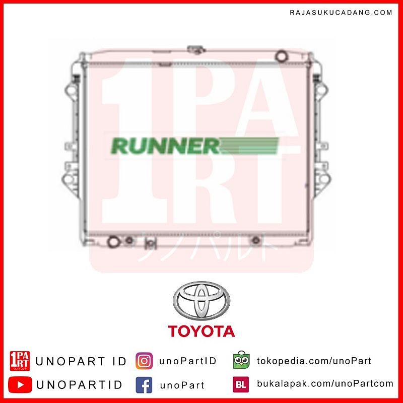 Radiator Runner Toyota Innova Reborn Bensin AT unopart - foto 4