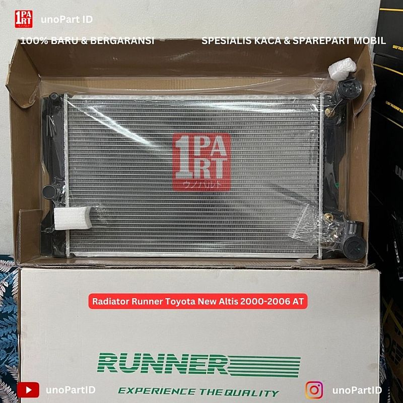 Radiator Toyota New Altis 1.8 2000-2006 Merk Runner Part No 16400-21180 - foto 9