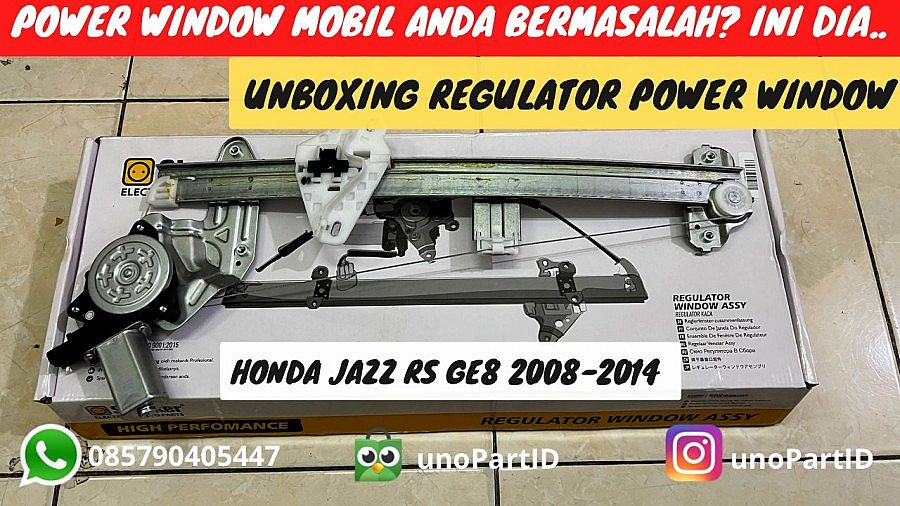 Regulator Motor Power Stecker Window Honda Jazz GE8 08-14 Depan Kanan 72210-TFO-003 - foto 4