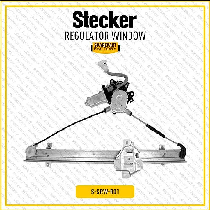 Regulator Motor Power Window  Depan Kanan atau Kiri Stecker Suzuki Aerio Baleno Next G 2001-2007 SNI KAN OEM 83402-54G20 83401-54G20 8340254G20 8340154G20 - foto 2