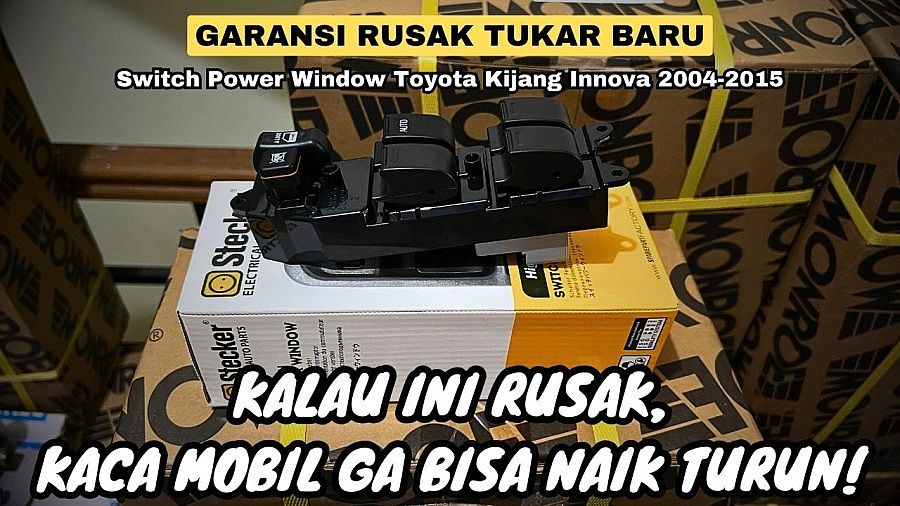 Saklar Switch Power Window Jendela Depan Kanan Central Driver Supir Stecker Toyota Kijang Innova Fortuner Hilux 2004-2015 SNI KAN OEM 84820-OK071 84820OK071 84820-0K071 848200K071 - foto 5