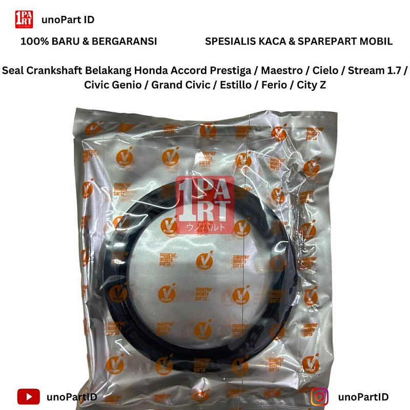 Seal Kruk As Crankshaft Belakang Honda City Z Ferio Grand Civic Genio - foto 2