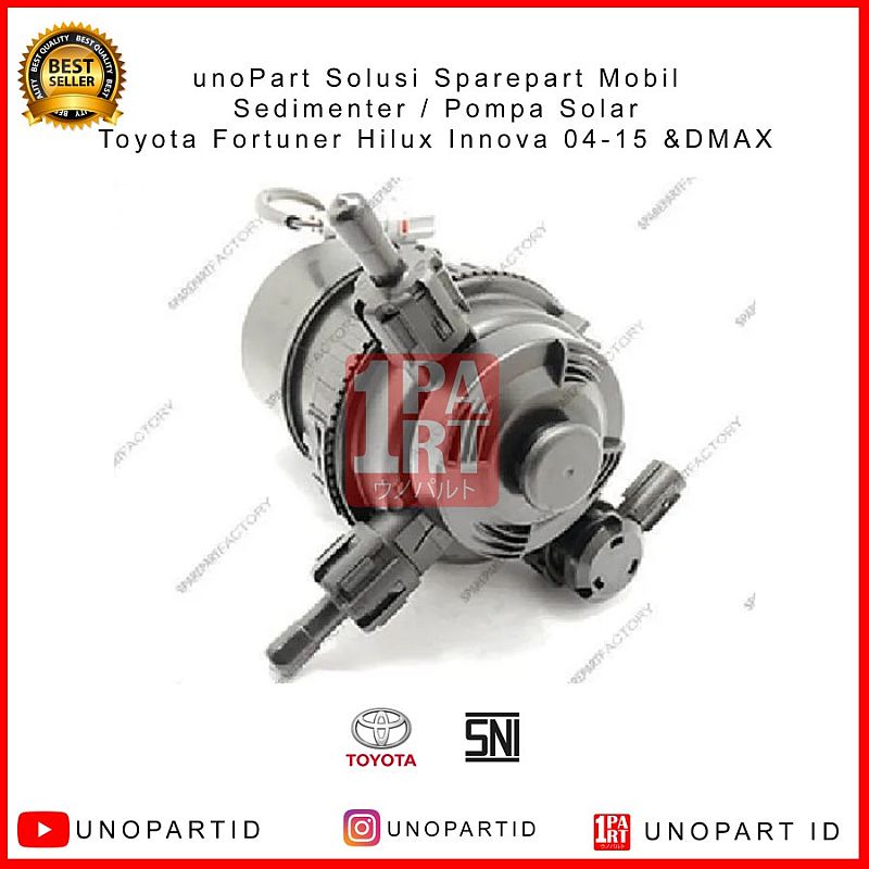 Sedimenter Pompa Solar Toyota Fortuner Innova Hilux 2004-2015 & DMAX D-MAX D MAX MUX MU-X MU X 2013-2021 SNI KAN OEM 23300-OL41 23300OL41 - foto 5