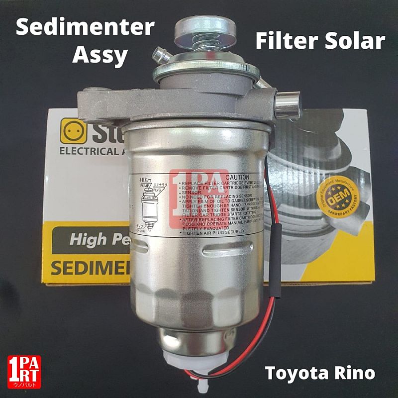 Sedimenter Water Separator Pemisah Air Filter Air Bahan Bakar Pengendap Pompa Solar Komplit Assy Stecker Toyota Dyna Dina Rino Rhino 14B SNI KAN OEM R-0307031-1 - foto 3