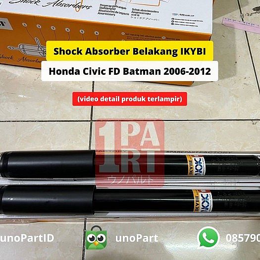 Shock Absorber Belakang IKYBI not KYB Honda Civic FD Batman 2006-2012 - foto 2