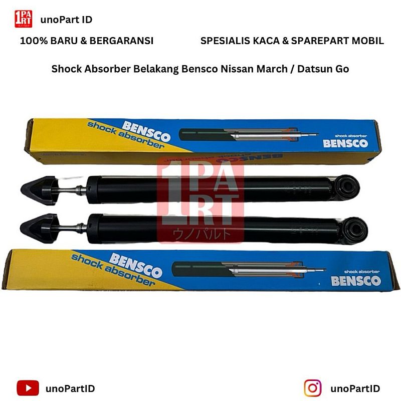 Shock Absorber Belakang Nissan March Datsun Go Shock Breaker Bensco - foto 5