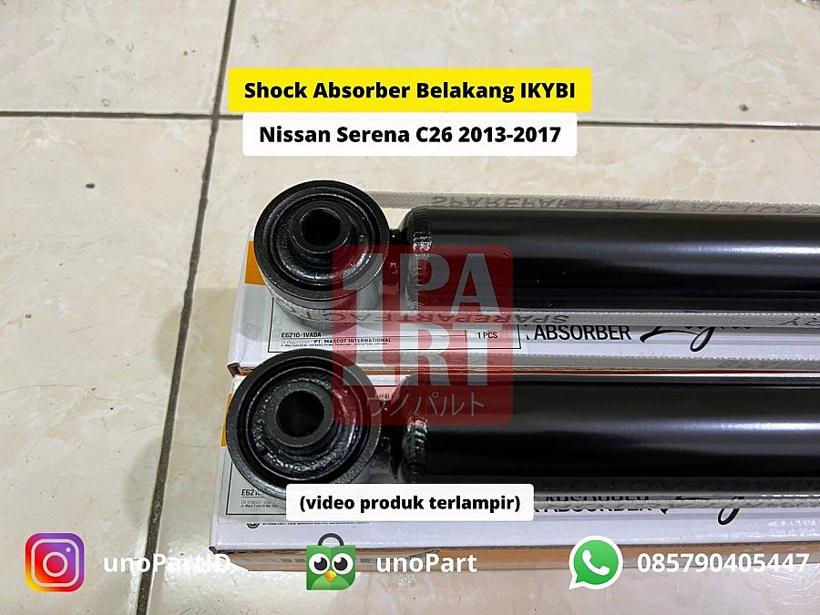 Shock Absorber Breaker Belakang IKYBI not KYB Nissan Serena C26 2013-2017 Tipe Gas Eneos Japan NOK Thailand SNI KAN OEM E6210-1VA0A E62101VA0A - foto 2