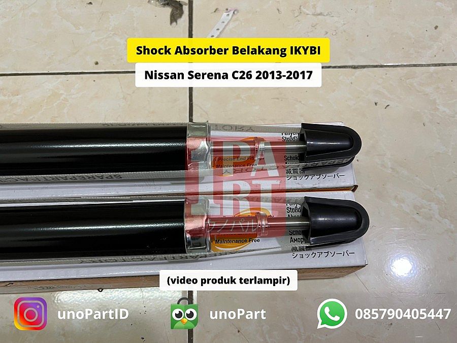 Shock Absorber Breaker Belakang IKYBI not KYB Nissan Serena C26 2013-2017 Tipe Gas Eneos Japan NOK Thailand SNI KAN OEM E6210-1VA0A E62101VA0A - foto 3