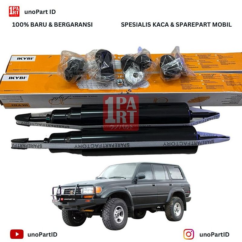 Shock Absorber Breaker Belakang IKYBI not KYB Toyota Land Cruiser LandCruiser FJ80 VX80 90-97 Tipe Gas Eneos Japan NOK Thailand SNI KAN OEM 48531-69535 4853169535 - foto 3