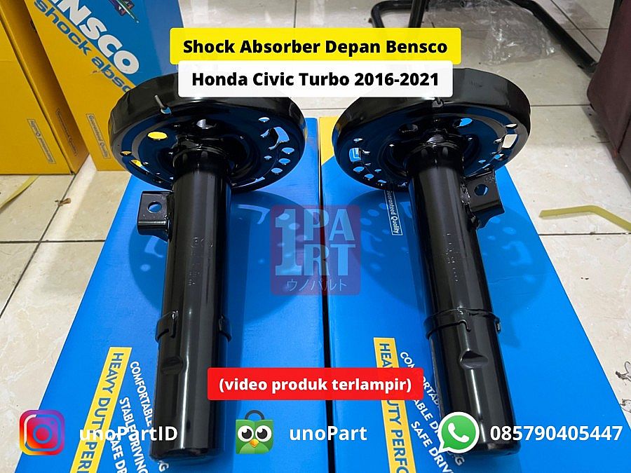 Shock Absorber Breaker Depan Bensco Honda Civic Turbo FC / FK 2016-2021 OEM 51611-TEA-T01 51611TEAT01 51621-TEA-T01 51621TEAT01 - foto 3