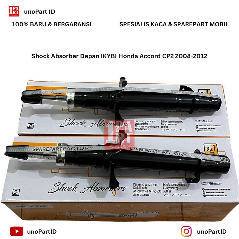 Shock Absorber Breaker Depan Honda Accord CP2 2008-2013 Merk IKYBI Part No 51611-TC0-T12 51621-TC0-T - foto 4