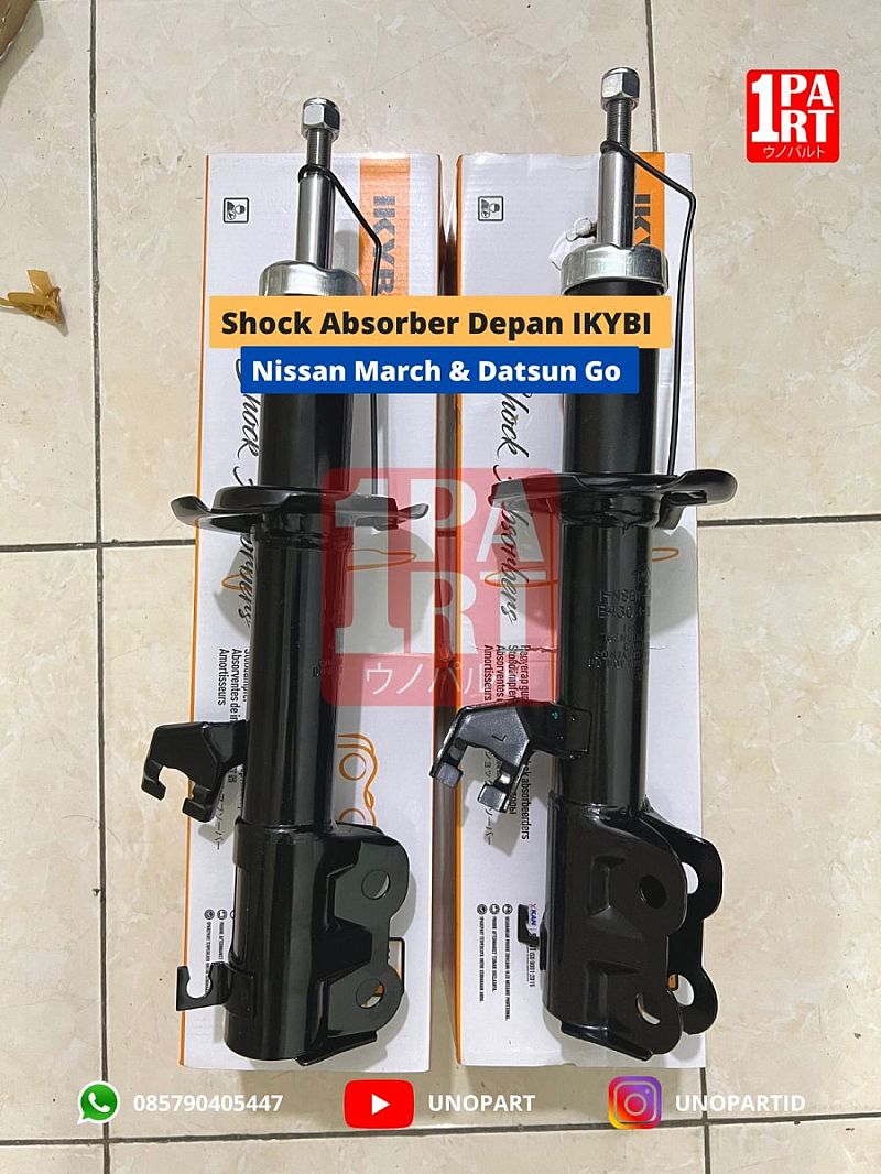 Shock Absorber Breaker Depan IKYBI not KYB Nissan March K13 & Datsun GO 2014-2020 Tipe Gas SNI KAN OEM E4302-IHJIA E4302IHJIA  E4303-IHJ1A E4303IHJ1A - foto 4