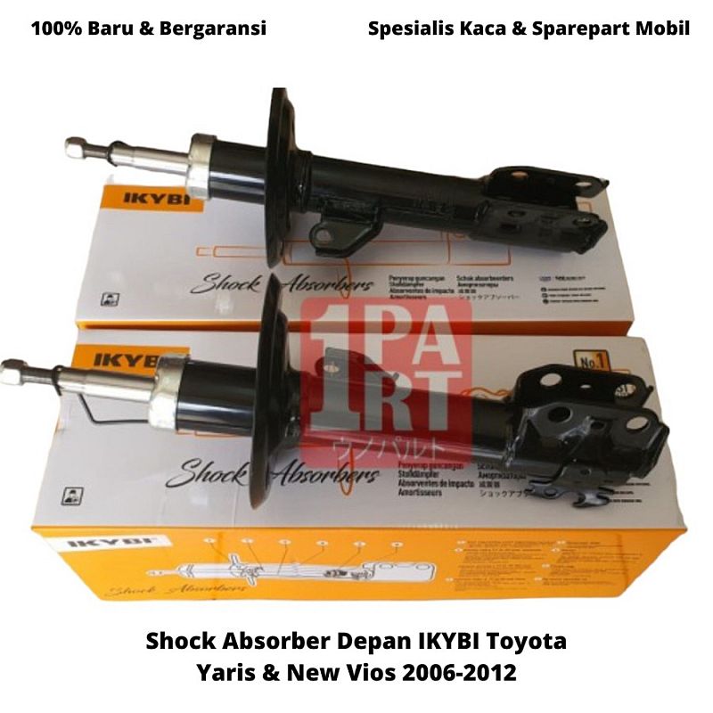 Shock Absorber Breaker Depan IKYBI not KYB Toyota Yaris Bakpao Bapao 06-13 / New Vios Gen2 06-12 Tipe Gas ENEOS Japan NOK Thailand SNI KAN OEM 334472 334473 48510-09N51 4851009N51 48520-09G01 4852009G - foto 2