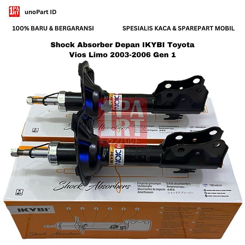 Shock Absorber Breaker Depan IKYBI Vios Limo 03-06 Gen1 SNI KAN ENEOS JAPAN NOK THAILAND Tipe Gas - foto 3