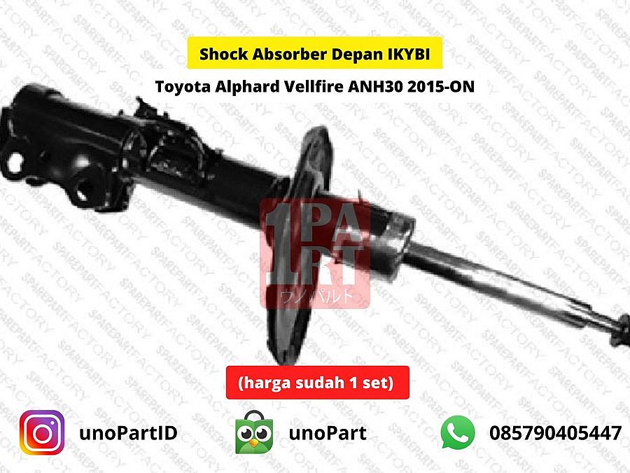 Shock Absorber Breaker FR Depan IKYBI not KYB Toyota Alphard Vellfire ANH30 AGH30 GGH30 2015-2023 Tipe Gas Eneos Japan NOK Thailand SNI KAN OEM 48510-80426 4851080426 48520-80426 4852080426 - foto 5