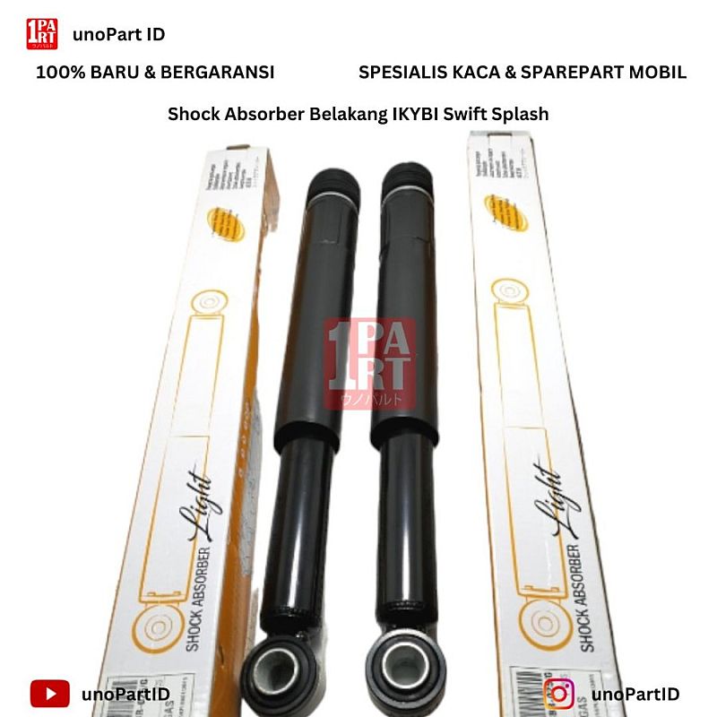 Shock Absorber Breaker IKYBI non KYB Suzuki Swift 05-12 / Splash Belakang Tipe Gas ENEOS Japan NOK Thailand SNI KAN OEM 41800-63J01 4180063J01 - foto 4