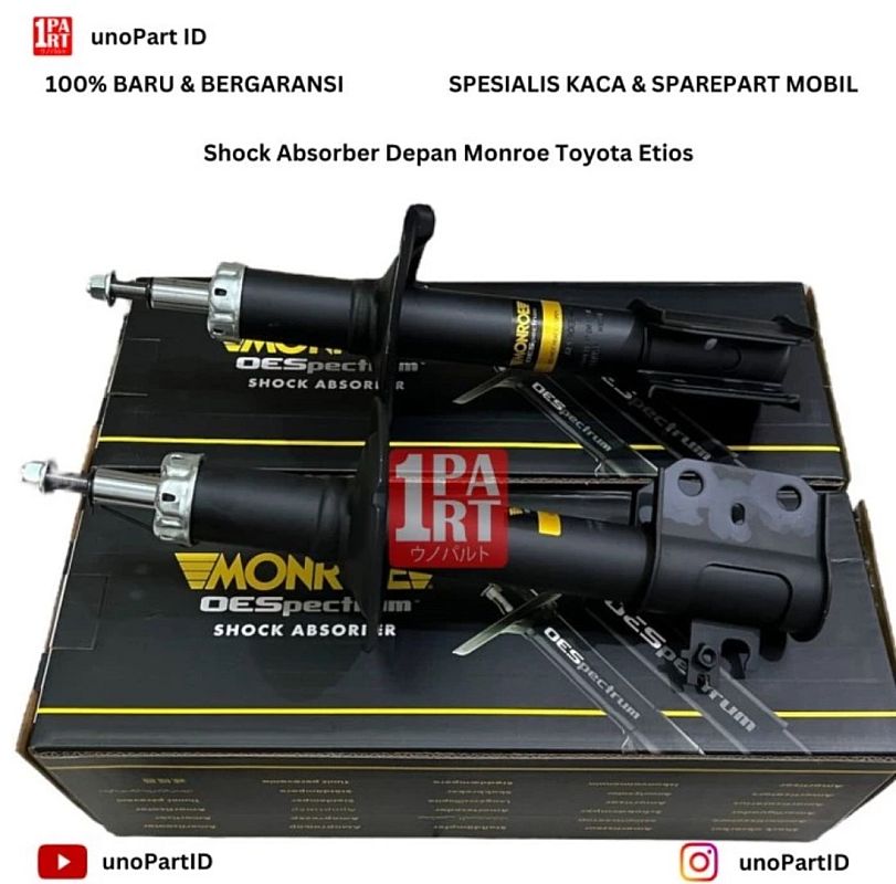 Shock Absorber Breaker Monroe Depan Toyota Etios Valco Original - foto 2