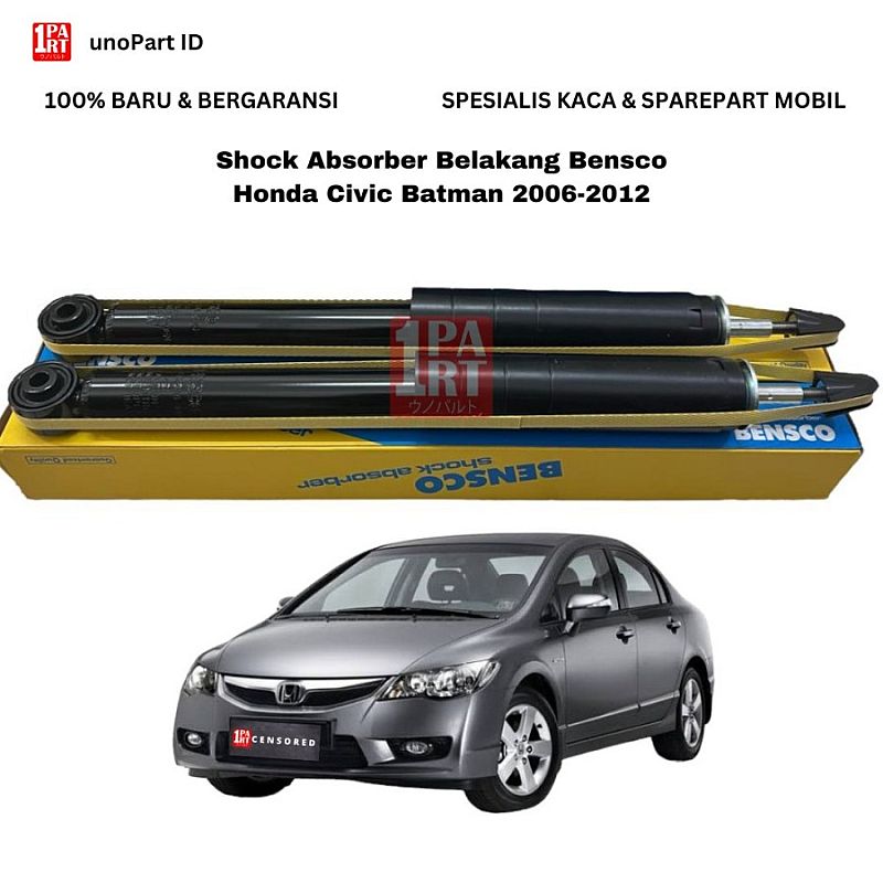 Shock Absorber Breaker Strut Belakang Bensco Germany Honda Civic FD Batman 2006-2012 - foto 5