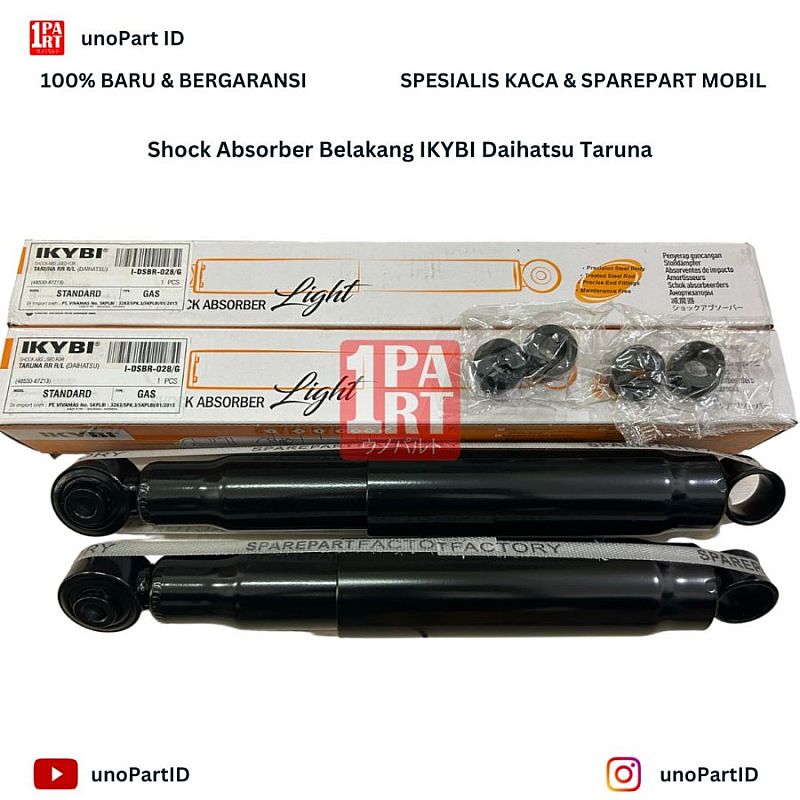 Shock Absorber Breaker Strut Belakang IKYBI not KYB Daihatsu Taruna Tipe Gas Eneos Japan NOK Thailand SNI KAN OEM 48530-87Z13 4853087Z13 - foto 3