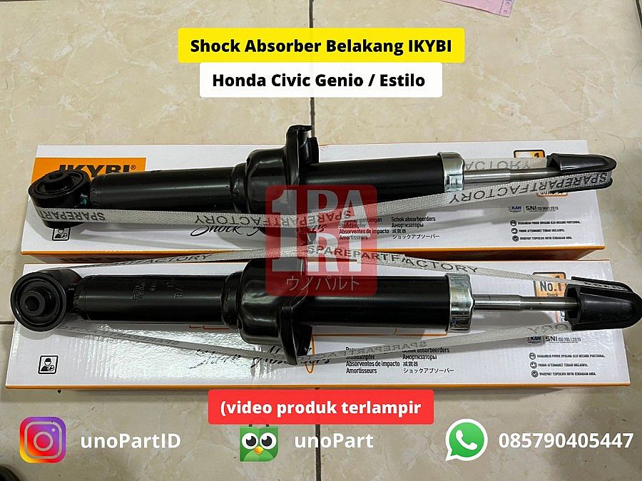 Shock Absorber Breaker Strut Belakang IKYBI not KYB Honda Civic Genio / Estillo Estilo 92-95 Eneos Japan NOK Thailand SNI KAN OEM 52611-SR3-X01 - foto 2