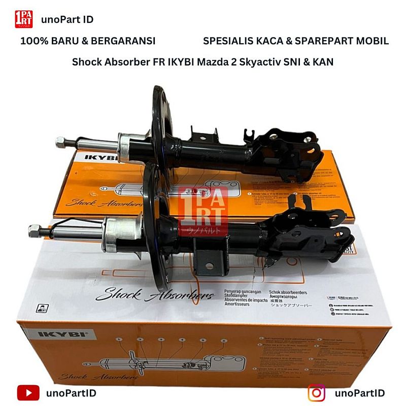 Shock Absorber Breaker Strut Depan IKYBI not KYB Mazda 2 2014-ON Skyactiv SNI & KAN - foto 5