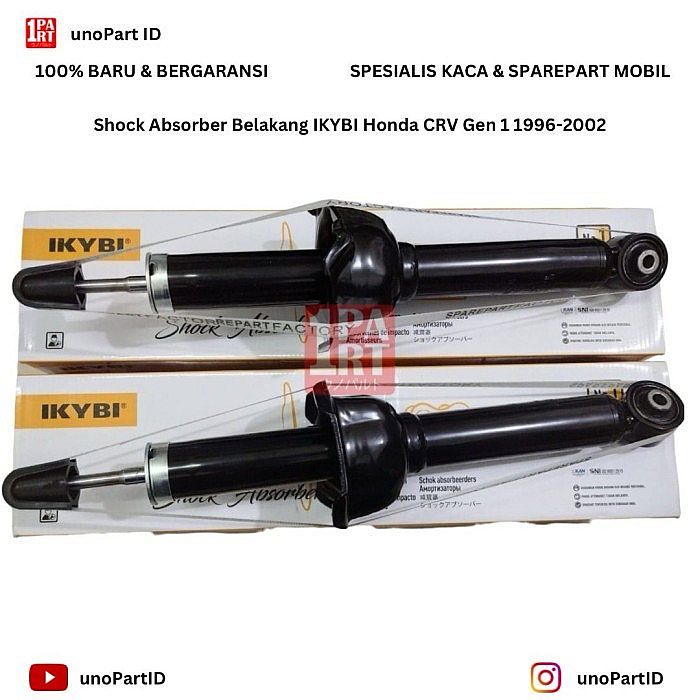 Shock Absorber Breaker Strut IKYBI not KYB Honda CRV Old Gen1 1995-2001 RD1 RD Belakang Tipe Gas SNI KAN OEM 52611-S10-A01 52611-S10-A01 by Unopart ID - foto 3