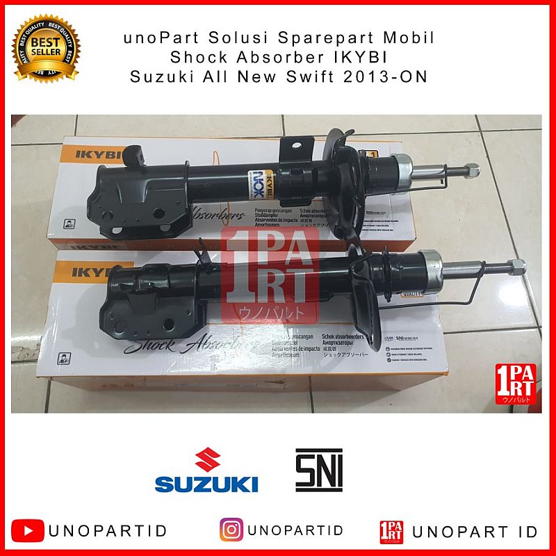 Shock Absorber Breaker Strut IKYBI not KYB Suzuki New Swift 13-Ke Atas Depan Tipe Gas ENEOS Japan NOK Thailand SNI KAN OEM 41602-58M00338095 - foto 4
