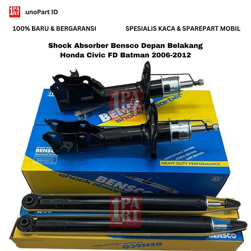 Shock Absorber Depan Belakang Bensco Honda Civic FD Batman 2006-2012 - foto 5