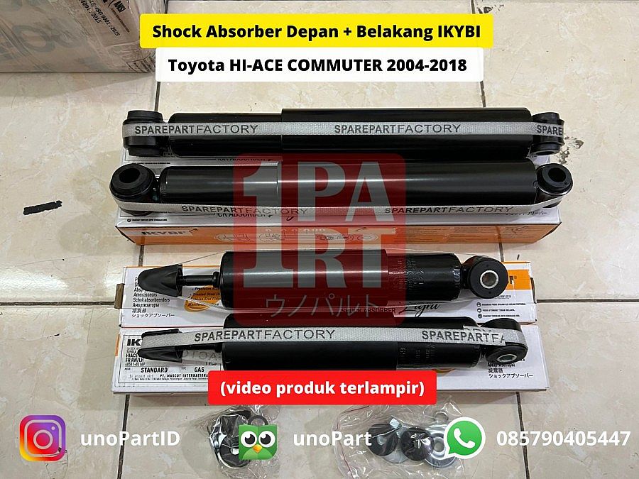 Shock Absorber Depan Belakang IKYBI Toyota Hi-Ace Hiace Commuter 04-18 - foto 5