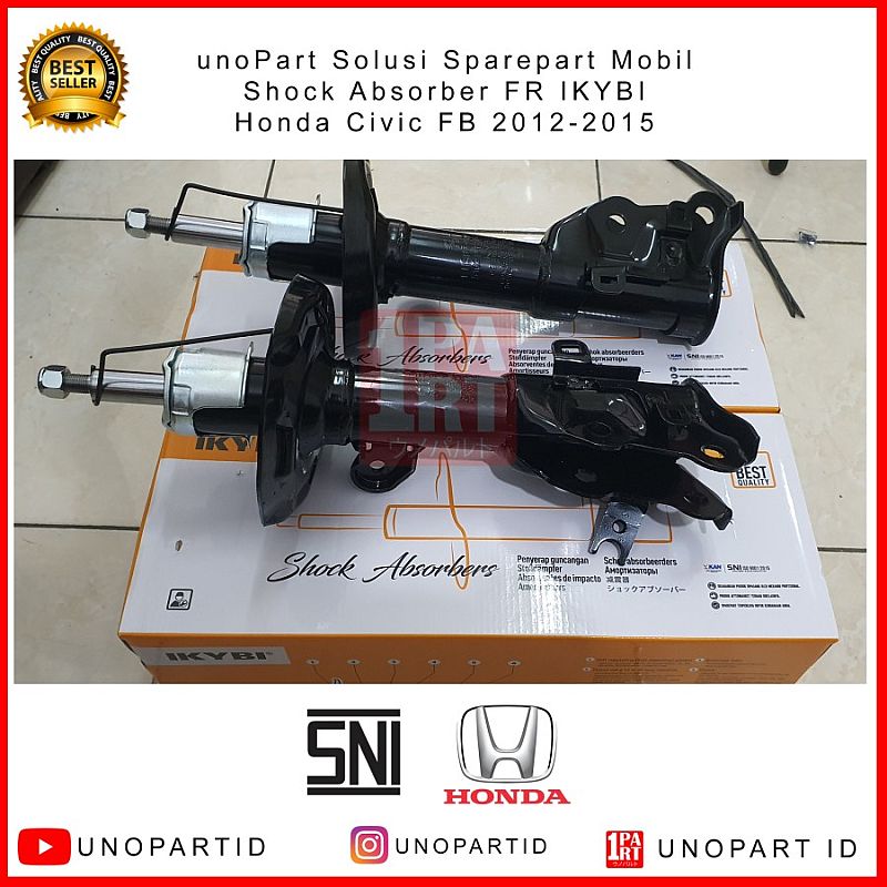 Shock Absorber Depan IKYBI not KYB Honda Civic FB 2012-2015 SNI & KAN - foto 3