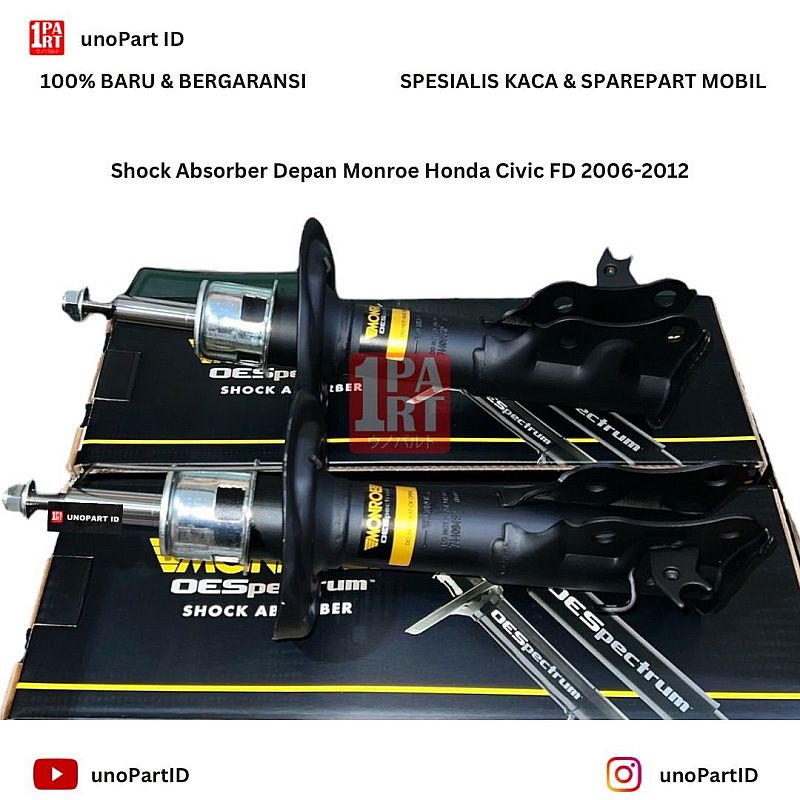 Shock Absorber Depan Monroe Honda Civic 05-11  (Civic Batman FD) - foto 3