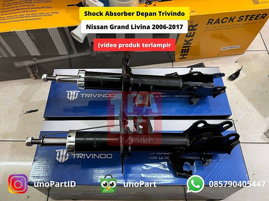Shock Absorber Depan Trivindo Nissan Livina Grand Livina L10 L11 2007-2018 IATF16949 OEM 54302-1YP5A 54303-1YP5A - foto 2