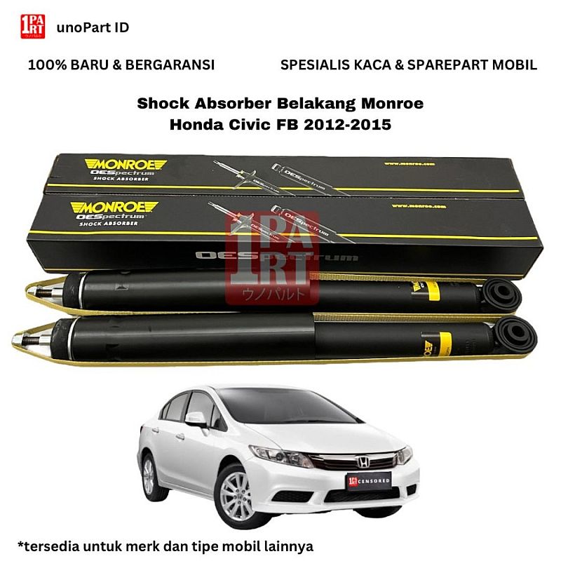 Shock Absorber Shock Breaker Belakang Monroe Honda Civic FB 2012-2015 - foto 4
