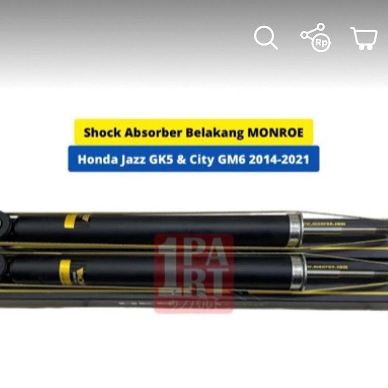 Shock Absorber Shock Breaker Belakang Monroe Honda Jazz GK5 City GM6 2014-UP - foto 3
